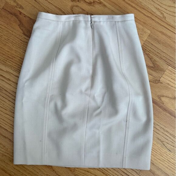 Classiques Entier Cream Wool Pencil Skirt | Size 2P | Made in Japan - Picture 2 of 7
